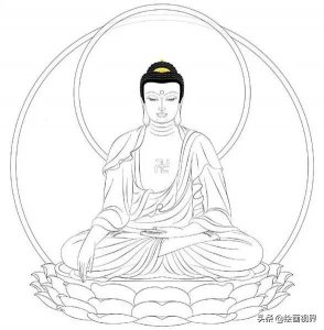 ​白描佛像怎么画？从线条到造型教你画，初学者画时注意断线