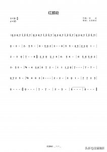 ​《红颜劫》高清简谱+五线谱  D调