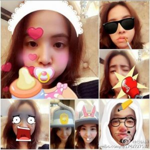 ​蔡依林戴兔耳朵帽子卖萌