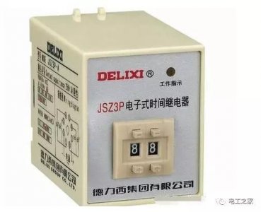 ​时间继电器自动控制星三角降压启动控制电路